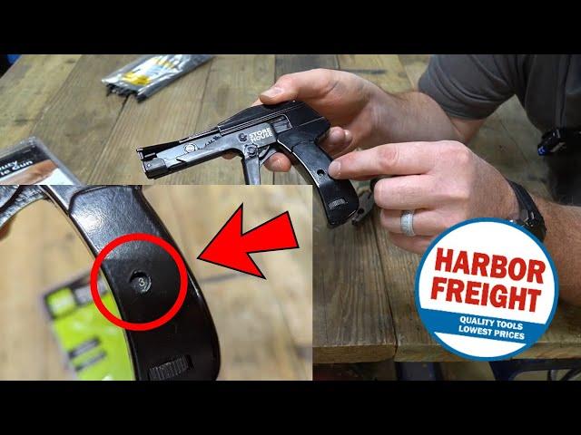 Harbor Freight Cable Tie Gun, Tighten and cut your zip ties flush and quickly!