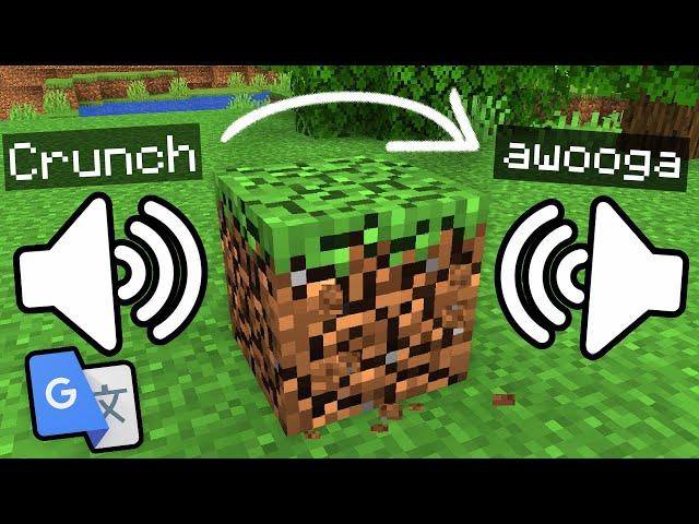 I Put Every Minecraft SOUND Through Google Translate 1 QUADRILLION Times...