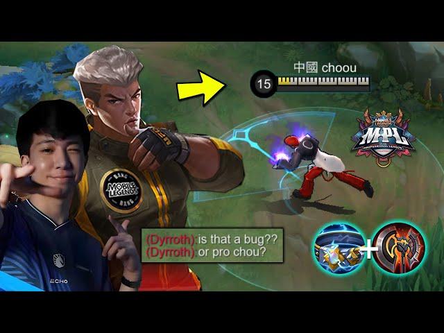 FINALLY!! CHOU EXP LANE IN MPL IS BACK (I TRY THE NEW BUILD CHOU PRO PLAYER) - Mobile Legends