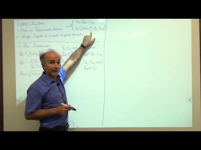 Razavi Electronics 1, Lec 33, Large-Signal & Small-Signal Operation