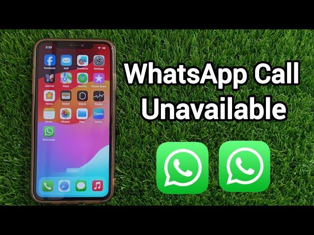 How to Solve WhatsApp Call Unavailable Problem iPhone