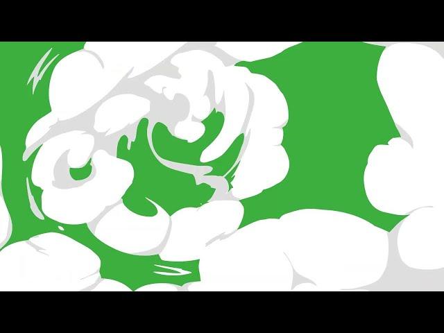 Fog smoke cartoon transition Green screen by jelly motion