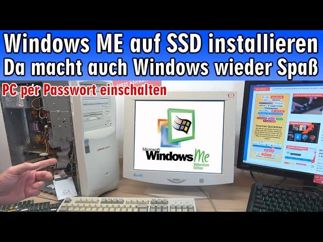 Windows Me auf SSD installieren  Nvidia Riva TNT2 ▪ Compaq Presario ▪ Intel Pentium III 