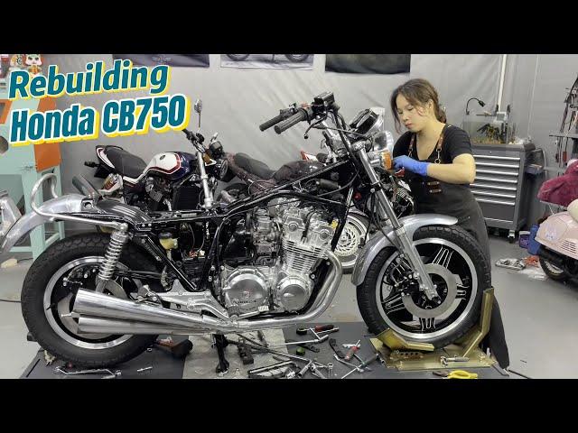 Restoring a Classic 40 Year Old Honda CB750 Motorcycle  Part 4