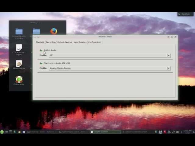 Linux Tutorials : OpenSuse 13.1 : Pulse Audio Volume Control / USB Headsets