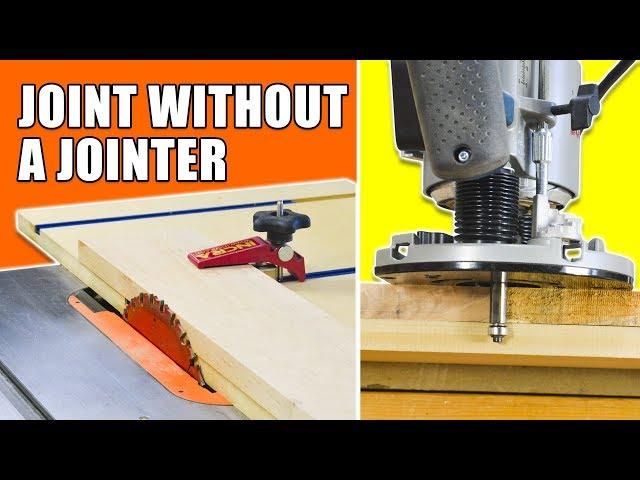 Table Saw Jointer Jig / Router Jointer Jig - How to Joint Wood Without a Jointer