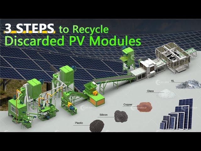 3 Steps to Recycle Discarded PV Modules | Solar Panel Recycling Machine