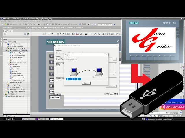 How to Create/Restore Backup of HMI Runtime (TIA Portal)