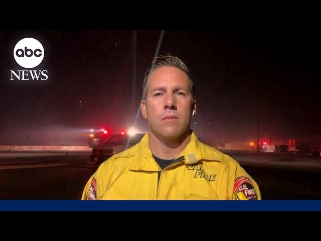 California Fire battalion chief talks fast-moving wildfires across LA