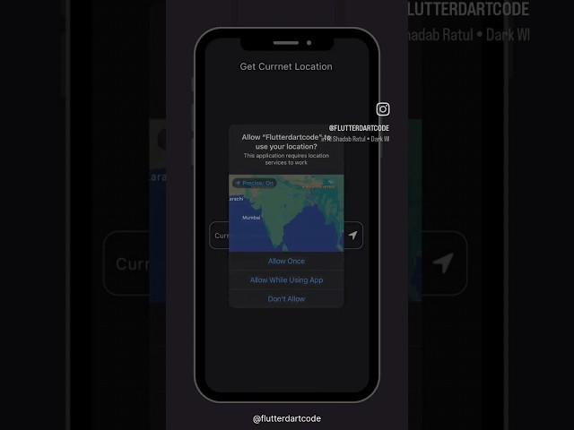 Flutter Live Location using Geolocator ️ #flutter #android #fluttering #loginuidesign #flutterdev