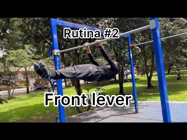 Rutina de #frontlever nivel intermedio #rutina #tutorial