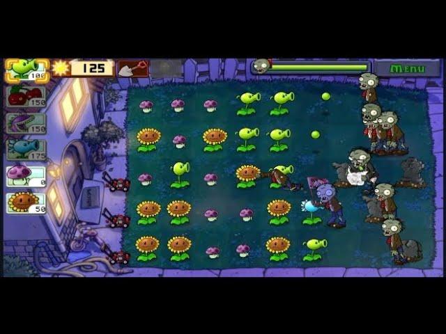 Strongest Fusion Plant Night 1 Plants vs Zombies Funny moments