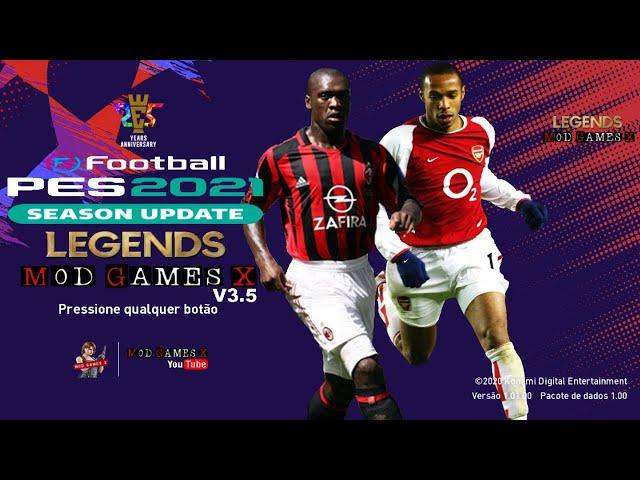   LIVE PES 2021 Legends Patch 3.5 "Classic patch ModGamesX LEGENDS Gameplay PATCH V3.5