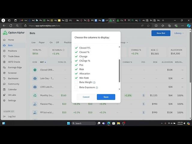 Option Alpha OA Bot Dashboard Hack