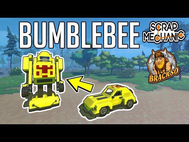 EPIC Walking and Transforming G1 Bumblebee in Scrap Mechanic!