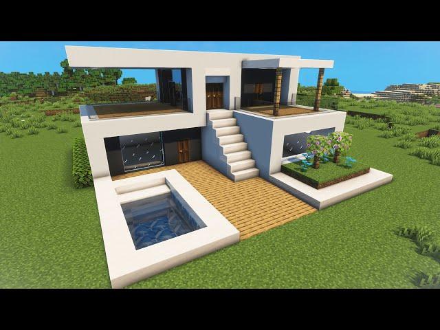 Minecraft Modern House Tutorial ️