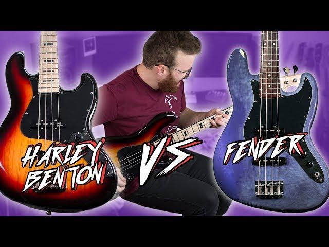 Harley Benton JB-75 vs MIM Fender Standard Jazz Bass!