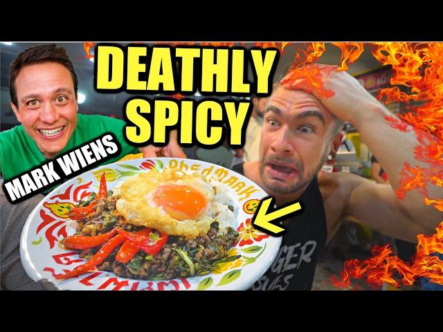 ATTEMPTING MARK WIENS LEVEL 5 SPICY CHALLENGE AT HIS RESTAURANT (Phed Mark) | Joel Hansen