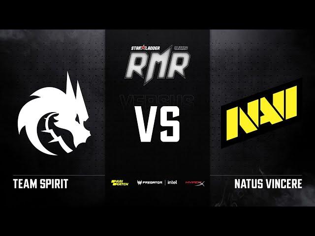 [RU] Team Spirit vs NAVI | Карта 1: Mirage | StarLadder CIS RMR Main Event Playoffs