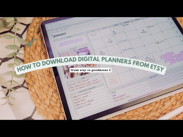 How to download Digital Planners from Etsy ️