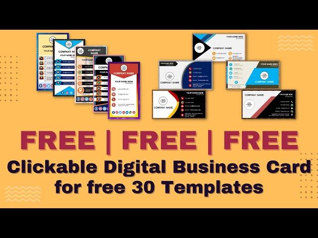 Digital Business Card with 30 Templates  for Free  | OMT  | Kaushal Pandey | FOR FREE