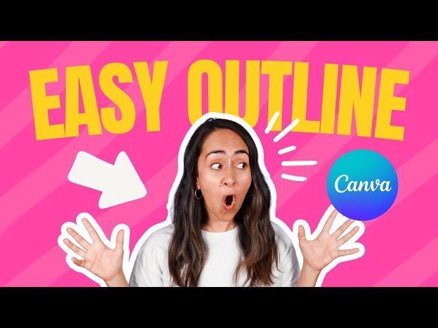 Outline your Photos like a Pro [Canva Tutorial 2023]