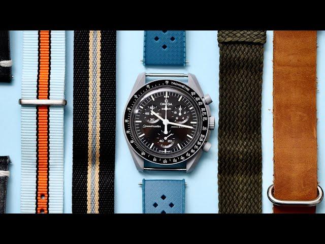 Mission To The Moon Watch Strap Guide | OMEGA x SWATCH MoonSwatch | Clicky Bezel