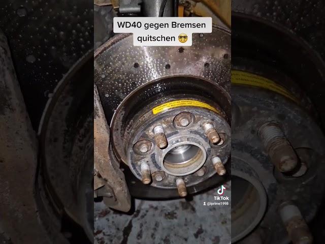 WD40 gegen Quietschende Bremsen