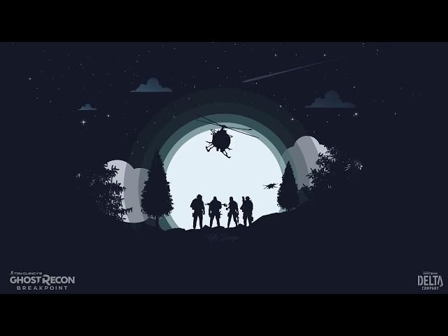 Ghost recon : Flat landscape animation   ( motion design )