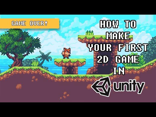 How to make your FIRST GAME in UNITY - GAME OVER & Restart