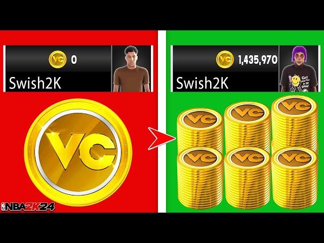 NBA 2K24 EASIEST AND FASTEST WAYS TO GET VC! (100K PER HOUR!)