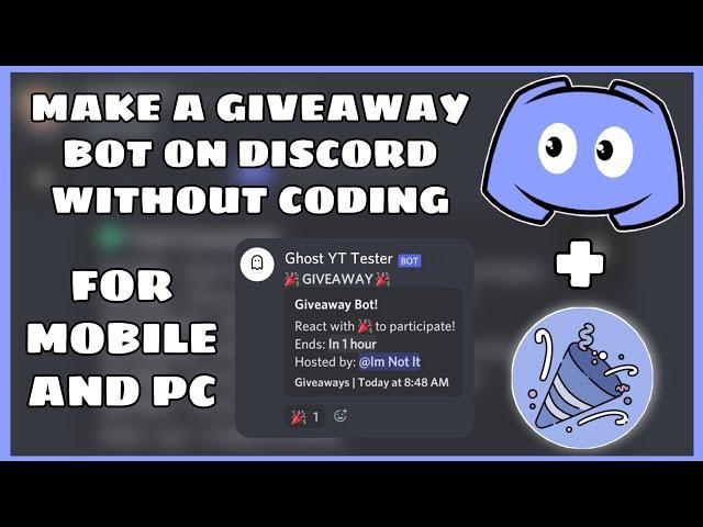 How to make a Giveaway bot With slash commands in less than 5 minutes! (Free code!)