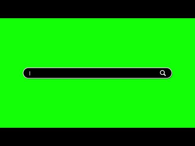 SEARCH BAR 2D ANIMATION ON GREEN SCREEN [FREE HD]