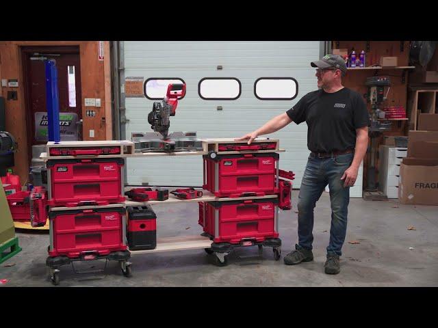 Milwaukee PackOut Miter saw mobile bench