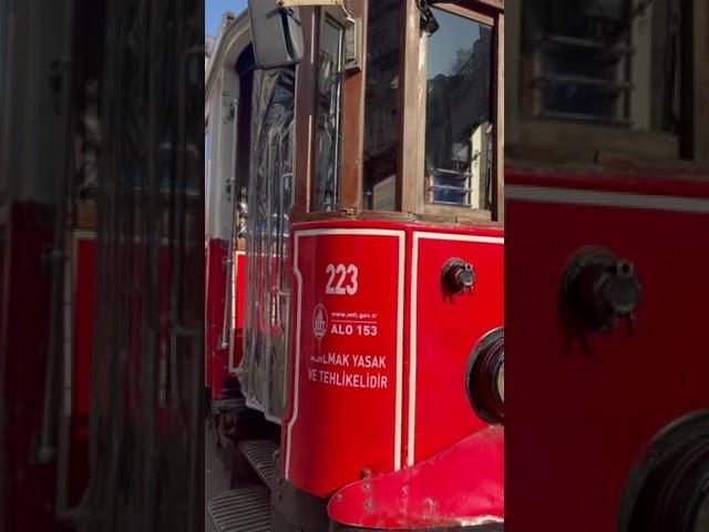 Nostalgic tram #taksim #istanbul #Shorts