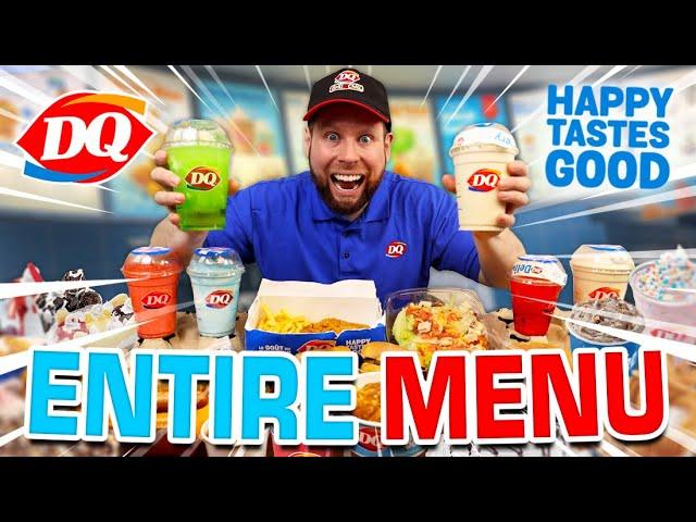 Eating the Entire Dairy Queen Menu (12,000+ Calorie Challenge)