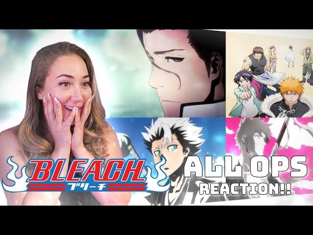 REACTING to ALL BLEACH OPENINGS (1-18) for THE FIRST TIME!!!