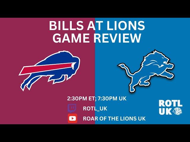 NFL Game of the Week Review - Bills at Lions | NFL 2024 Week 15