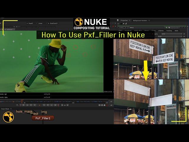 How To Use Pxf_Filler in Nuke | Tracking Marker Removal in Nuke using PxF_Filler | Nuke Pxf_Filler