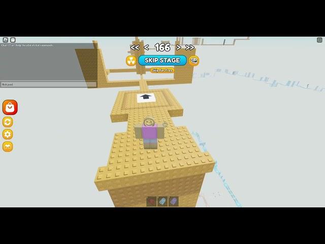 roblox IMPOSSIBLE OBBY level 166 how to beat