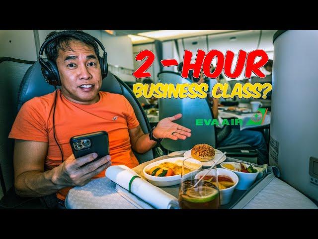 EVA AIR: the BEST Two Hour Business Class Experience.