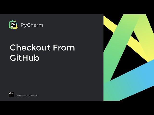 How to get started with a repository from GitHub in PyCharm