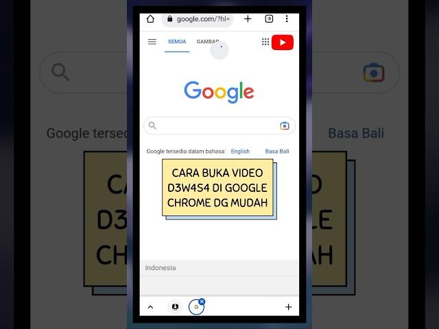 Cara Buka Video D3w4s4 Di Google Chrome Dengan Mudah #shorts #video #tranding #tutorial