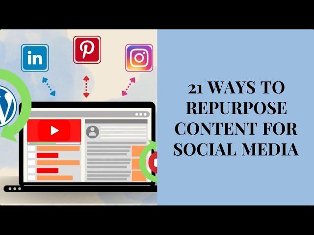 21 Ways to Repurpose Content for Social Media