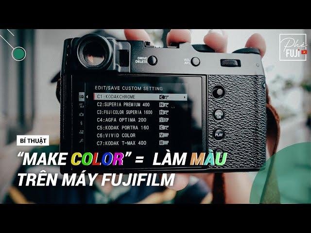 Máy Fuji có thể add màu sẵn vô máy chụp ăn liền