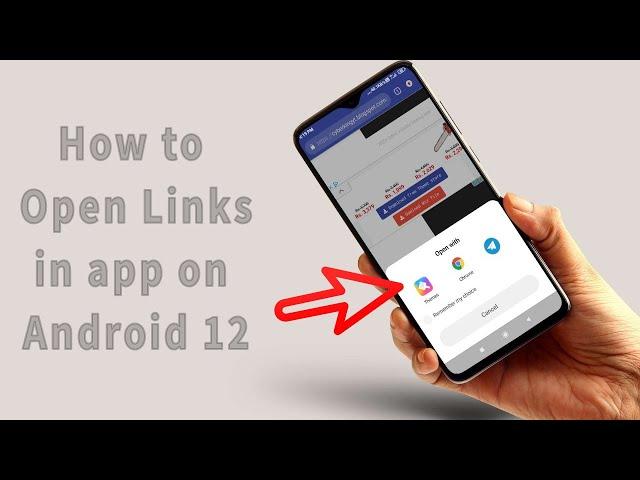 How to open  links in app on android 12 | Link Not Opening in respective Apps  Fixed 2022