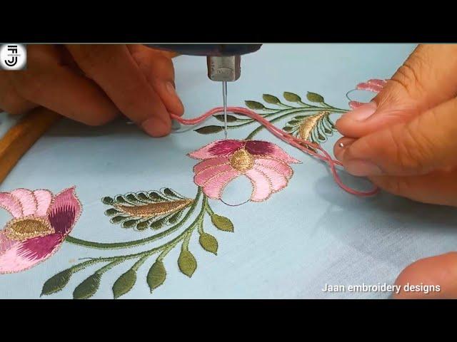 Beautiful machine embroidery border design - Embroidery designs