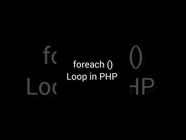 foreach Loop in PHP॥Access Array elements using foreach loop#php#loop#foreach#basicofcoding#coding