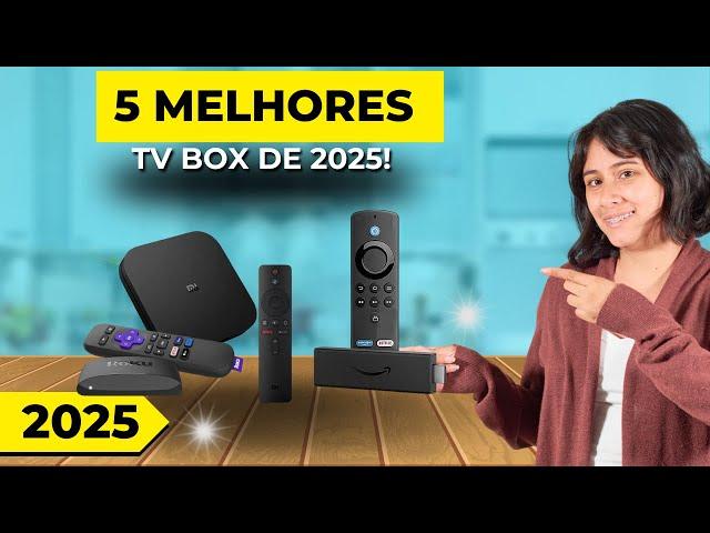 AS 5 MELHORES TV BOX  BOX TV DE 2025!  Tem Tv Box 4K Tv box android e Outras