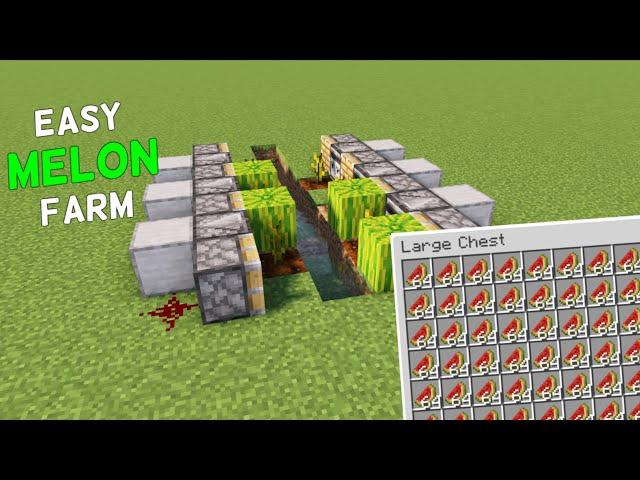 Easy Minecraft Melon Farm For Beginners! (1.20 Tutorial)